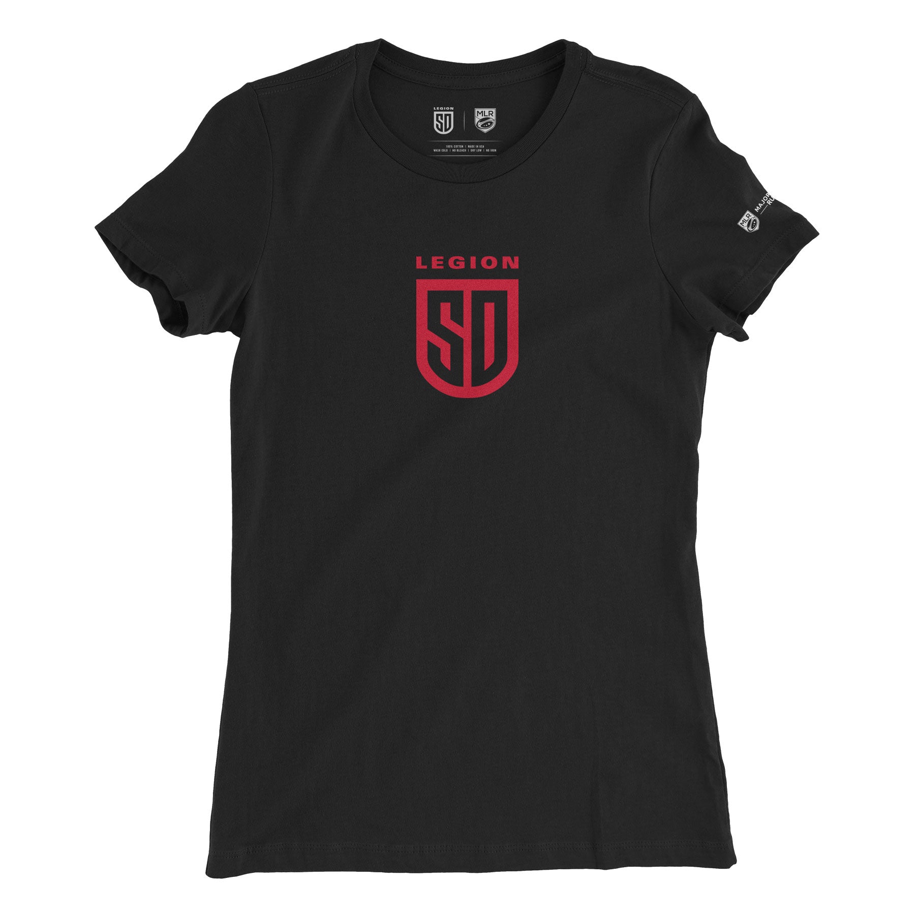 SD LEGION Shield Women's T-Shirt - Comfortable Cotton Casual Tee for Everyday Wear, Workout & Street Style