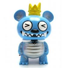 Bossy Bear Kaiju Blue (Squinty Eyes) Strange Beast Action Figure - Collectible Monster Toy for Anime Fans & Kaiju Lovers | Perfect for Display, Gifts & Pop Culture Collections