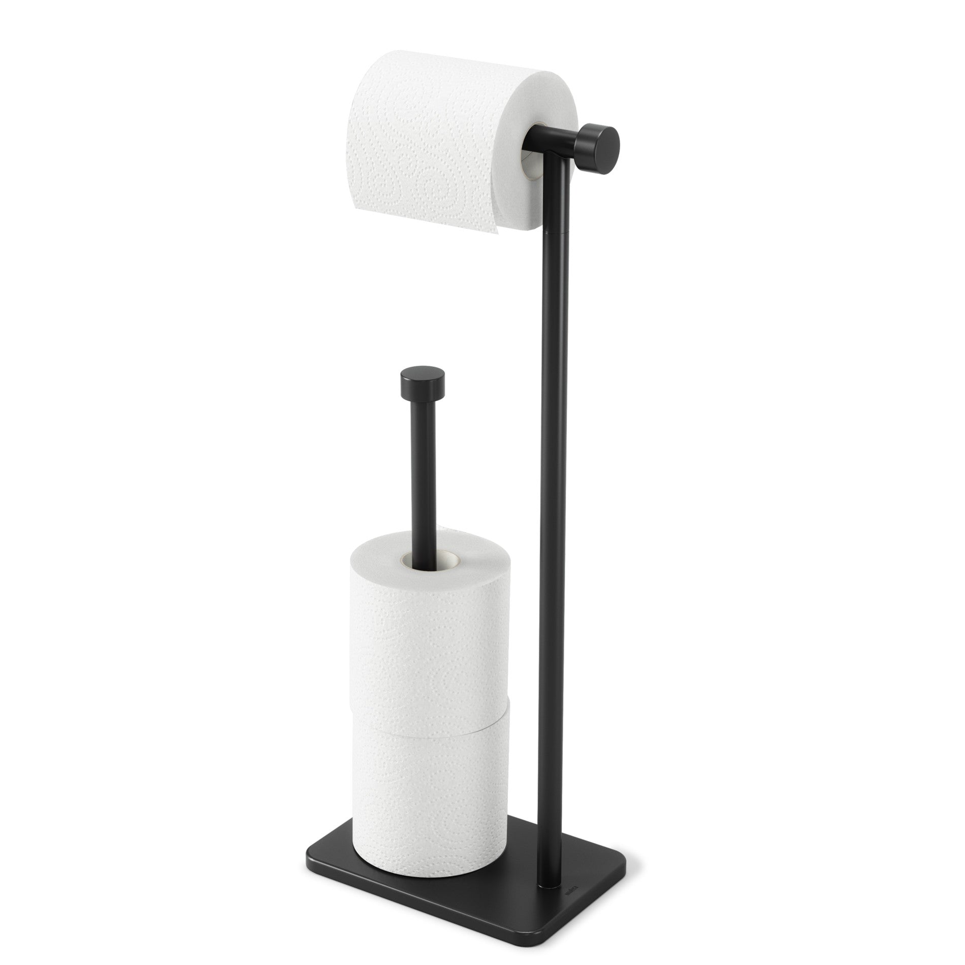 Stainless Steel Cappa Toilet Paper Holder with Reserve - Bathroom Tissue Roll Stand for Modern Homes, Perfect for Bathroom, Kitchen, or RV Use