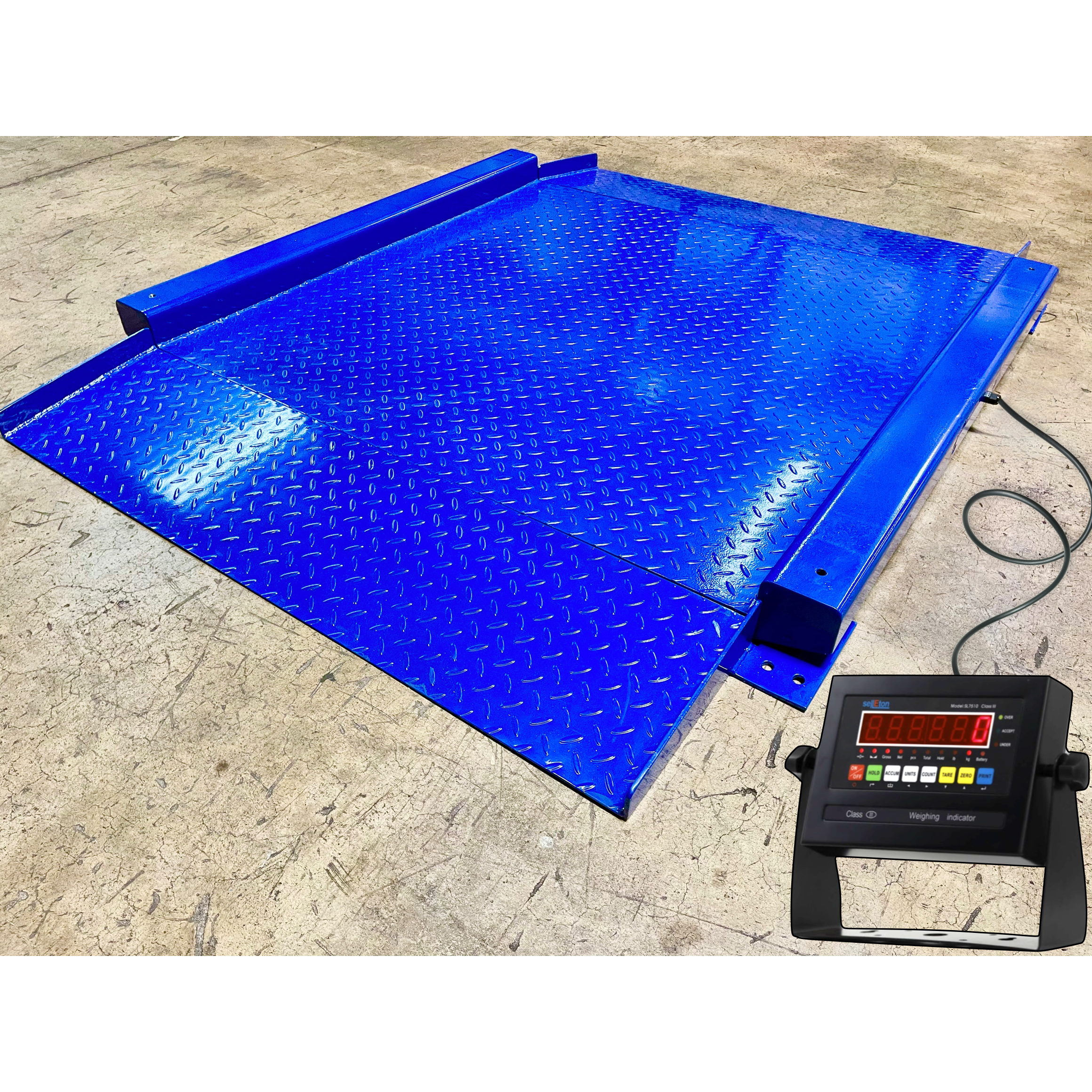 SellEton SL 917 R NTEP Low Profile Drum Scale - 2.5'x2.5' to 4'x4' Platform Sizes for Accurate Barrel Weighing | Industrial & Warehouse Use | Shipping & Logistics Scale