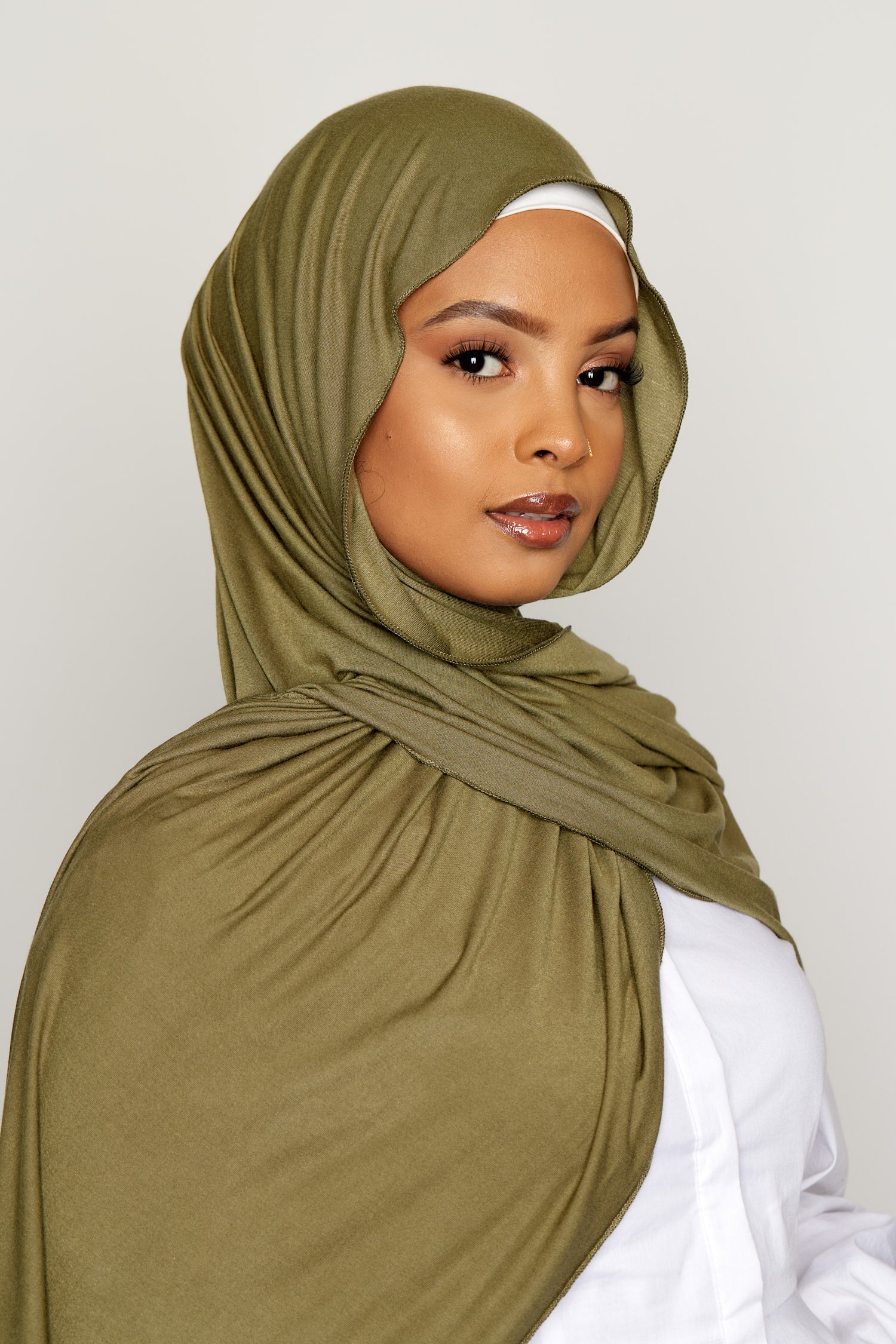 Premium Olive Green Jersey Fabric - Soft, Breathable & Comfortable for DIY Crafts, T-Shirts & Loungewear | Perfect for Sewing Projects & Casual Wear