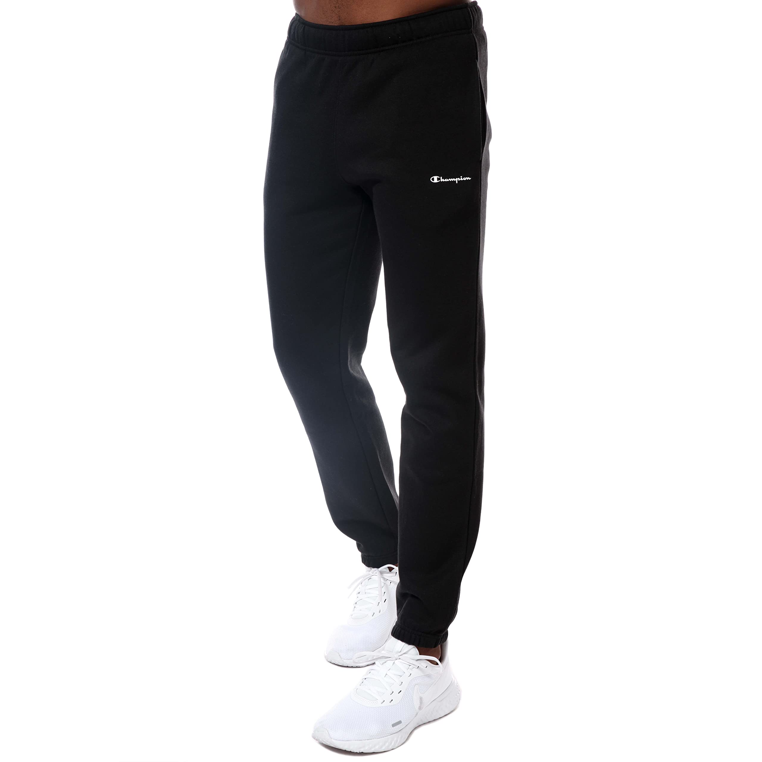 Champion Men's Authentic Small Script Logo Sweatpants - Comfortable Casual Joggers for Gym, Lounge & Everyday Wear