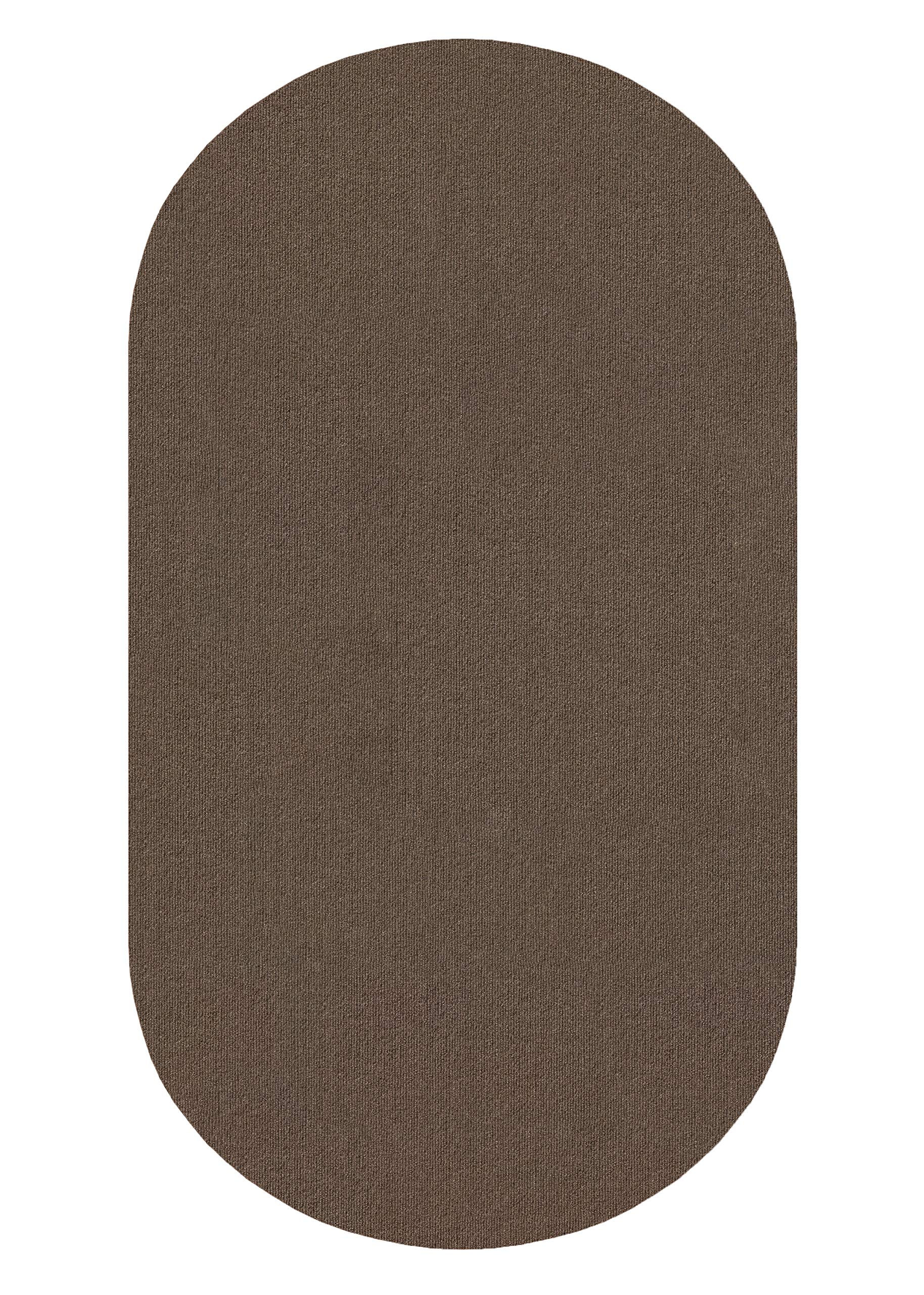Premium Indoor-Outdoor Recycled PET Fiber Rug - 9'x12' Oval Espresso - Eco-Friendly, Durable & Weather-Resistant for Patio, Deck, Poolside & Sunroom Decor