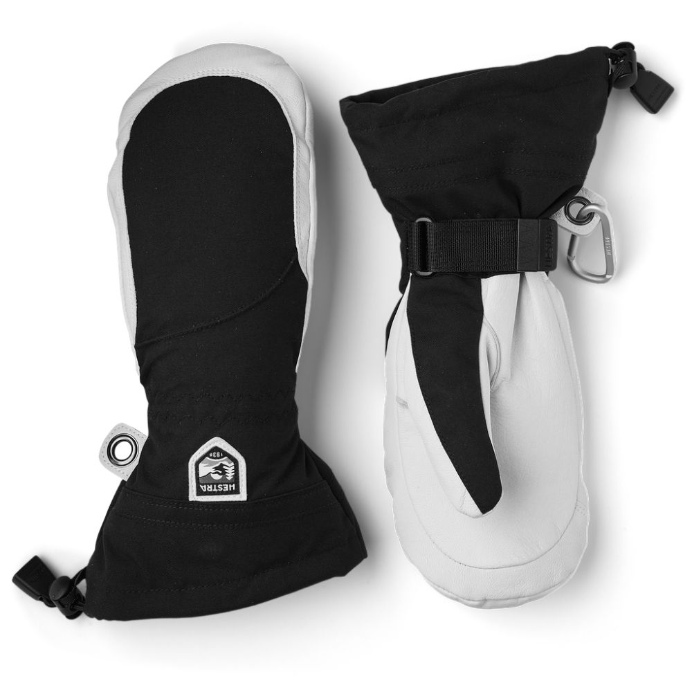 Hestra Heli Ski Mittens for Women - Black | Warm Winter Gloves for Skiing, Snowboarding & Outdoor Adventures