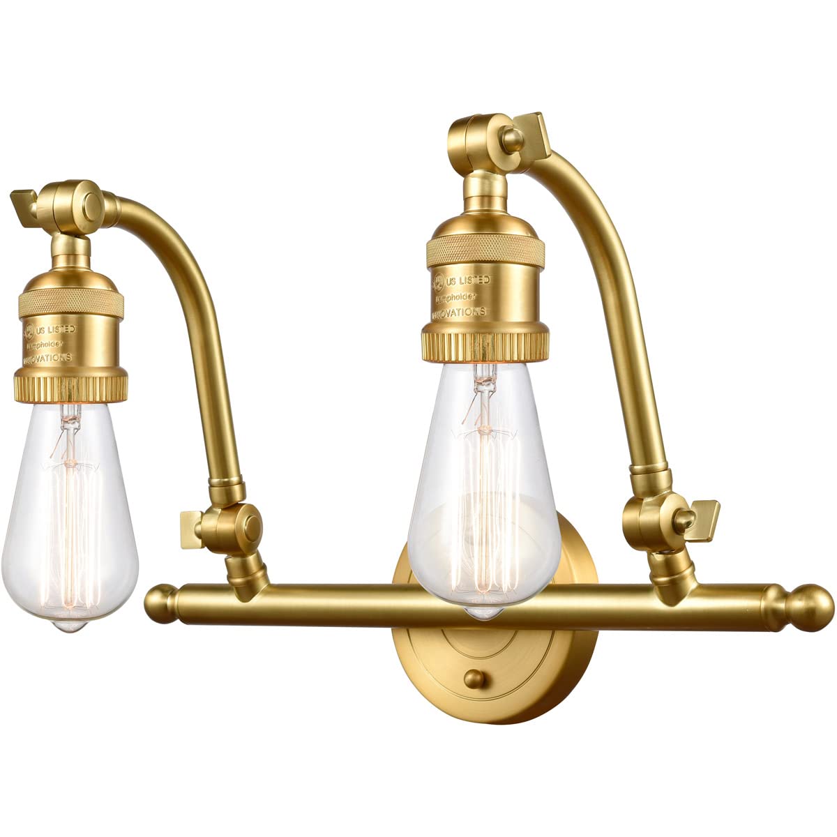 Addison 2 Light Bathroom Vanity Light Fixture - 515-2W-SG - Modern Bathroom Lighting for Mirrors & Makeup Areas - Perfect for Home Renovation & Spa-Style Decor