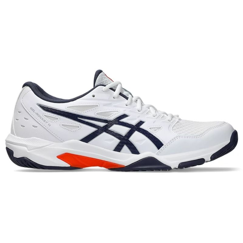 ASICS GEL Rocket 11 D Men's Indoor Court Volleyball Badminton Squash Shoes - Lightweight Cushioned Support for Indoor Sports & Gym Training