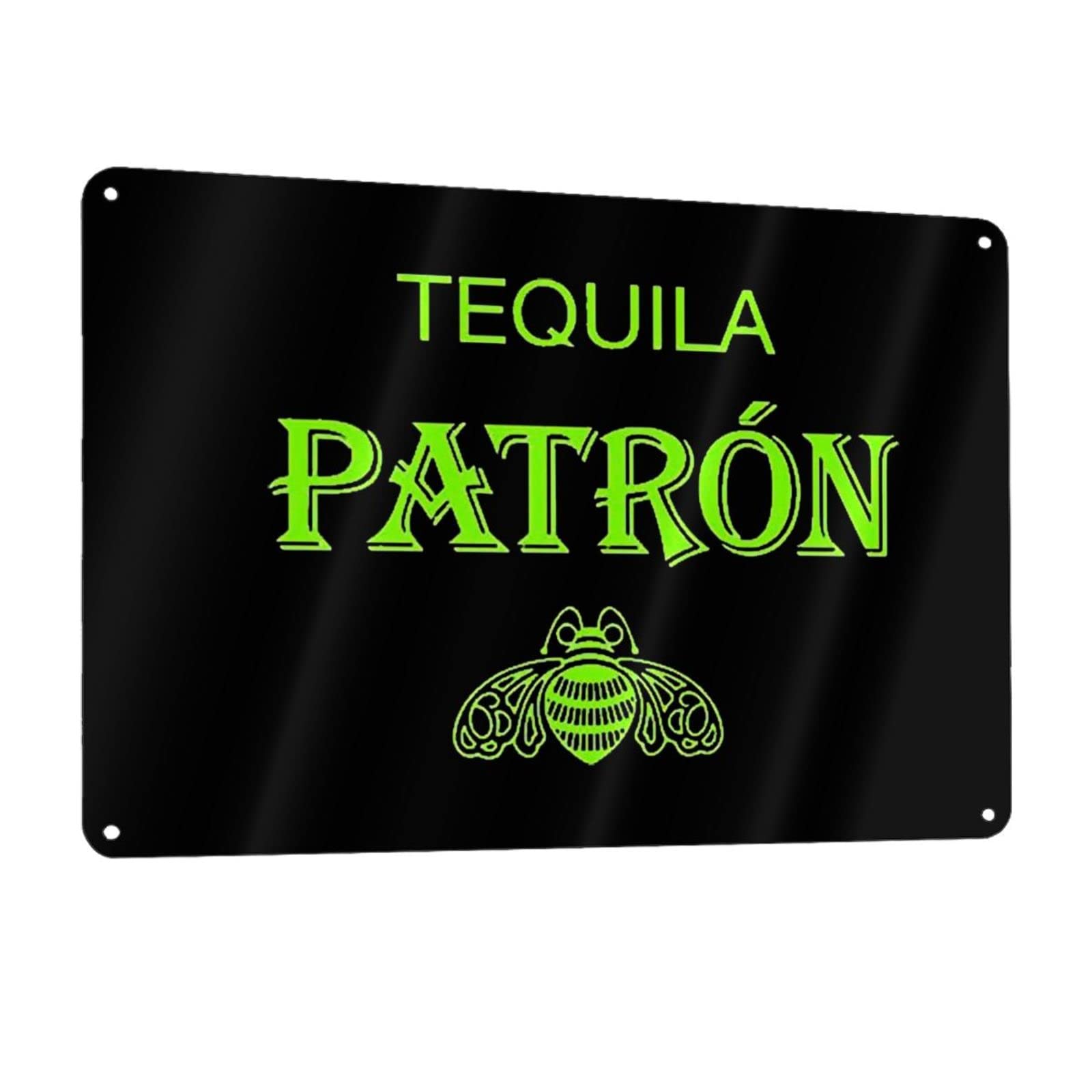 Premium Patron Tequila Metal Wall Sign - Rustic Home Bar Decor for Indoor & Outdoor Use - Perfect for Man Cave, Basement Pub, and Backyard Party Decorations