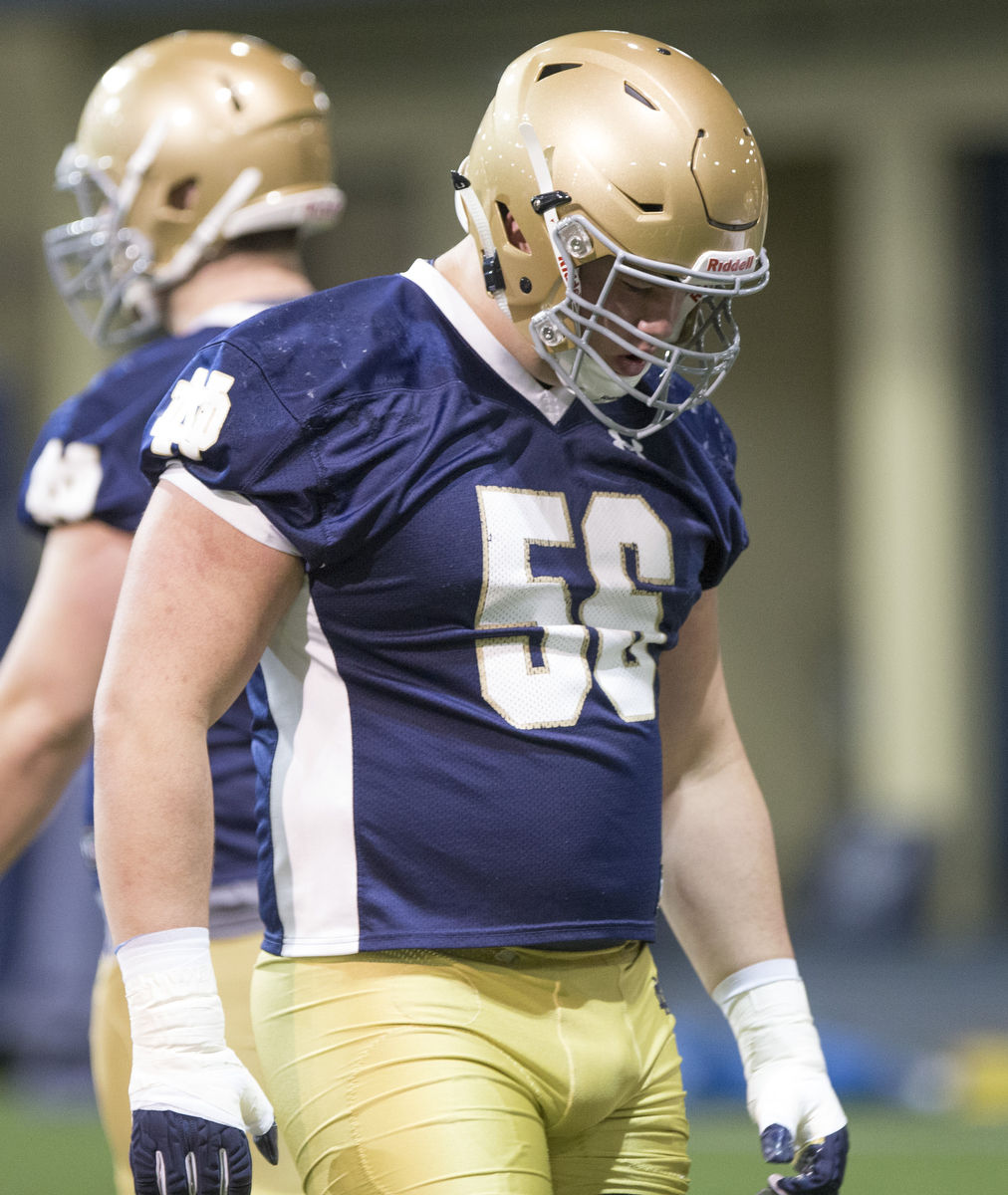 Authentic Quenton Nelson Notre Dame Football Game-Worn Jersey #56 by Under Armour - Perfect for Collectors, Fans, and Game Day Outfits