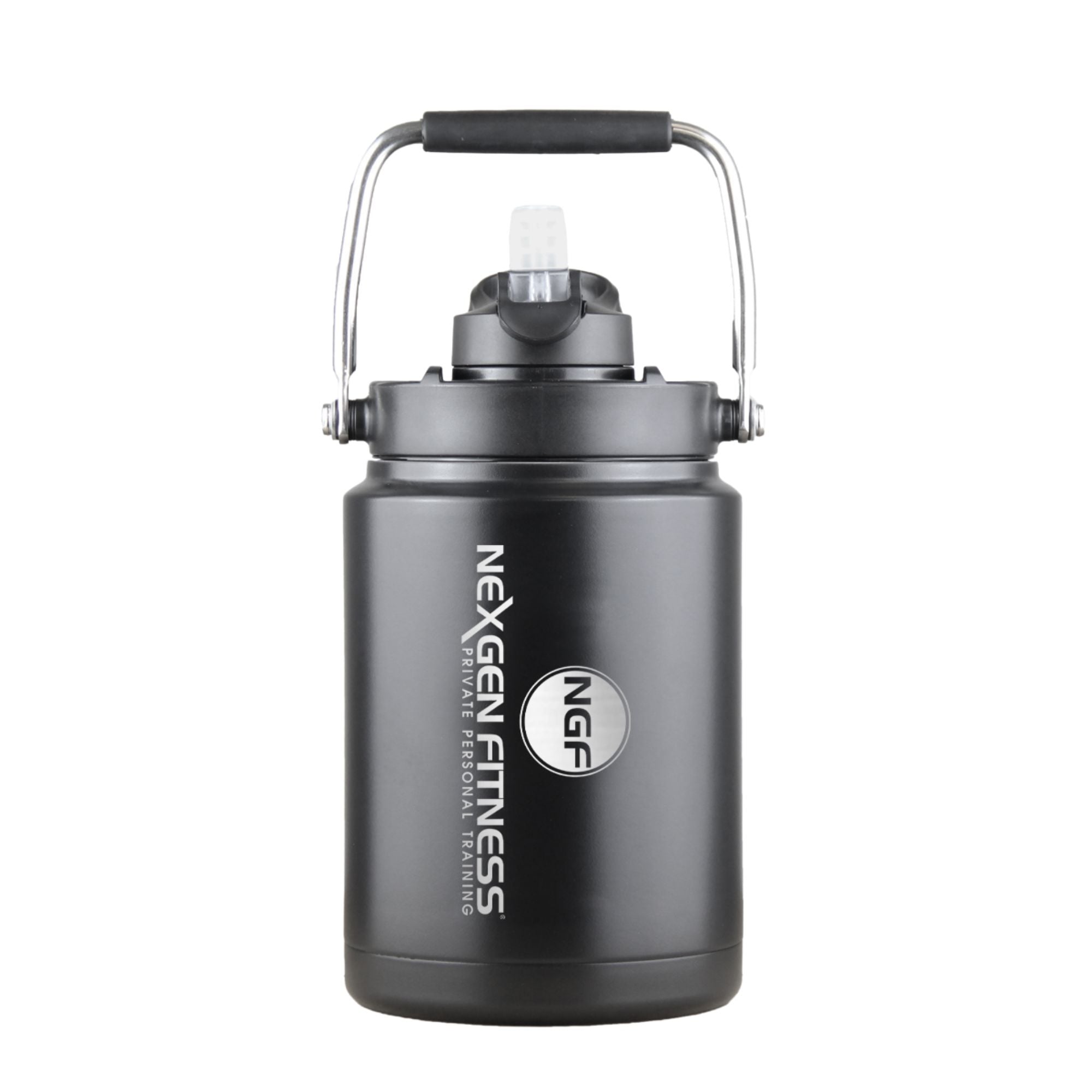 NexGen Fitness Custom Half Gallon Water Bottle - BPA Free, Leak Proof, Durable Gym & Outdoor Sports Jug for Hydration - Perfect for Workouts, Hiking, Camping & Daily Use