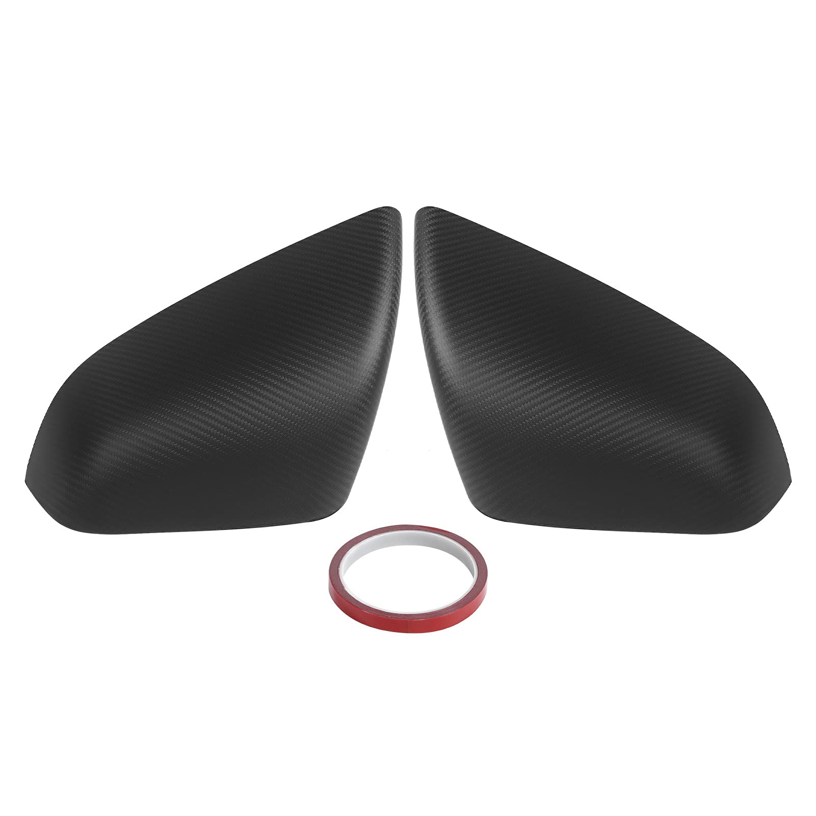 Dry Carbon Fiber Wing Mirror Caps for Tesla Model X 2016-2021 - Pair of Rearview Mirror Covers - Lightweight & Durable Exterior Upgrade - Perfect for Car Enthusiasts & Customization Lovers