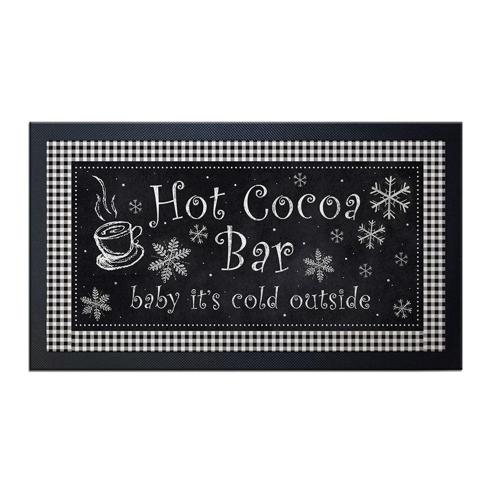 Non-Slip Bar Service Mat for Hot Cocoa & Coffee Stations - 17.25