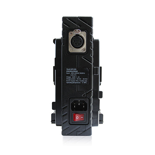 CoreSWX X2S 2 Bay Vertical V Mount Battery Charger - Professional Dual Charger for Sony NP-F Series & Other V-Mount Batteries | Perfect for Filmmaking, Photography & Studio Equipment Power Supply