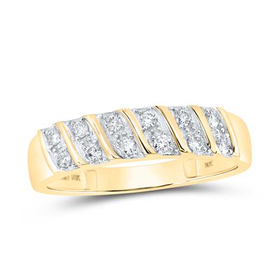 10k Gold Round Diamond Heart Matching Wedding Set 1 CTTW - Elegant Bridal Jewelry for Engagement, Anniversary & Romantic Gifts | Perfect for Proposals, Vow Renewals & Special Occasions