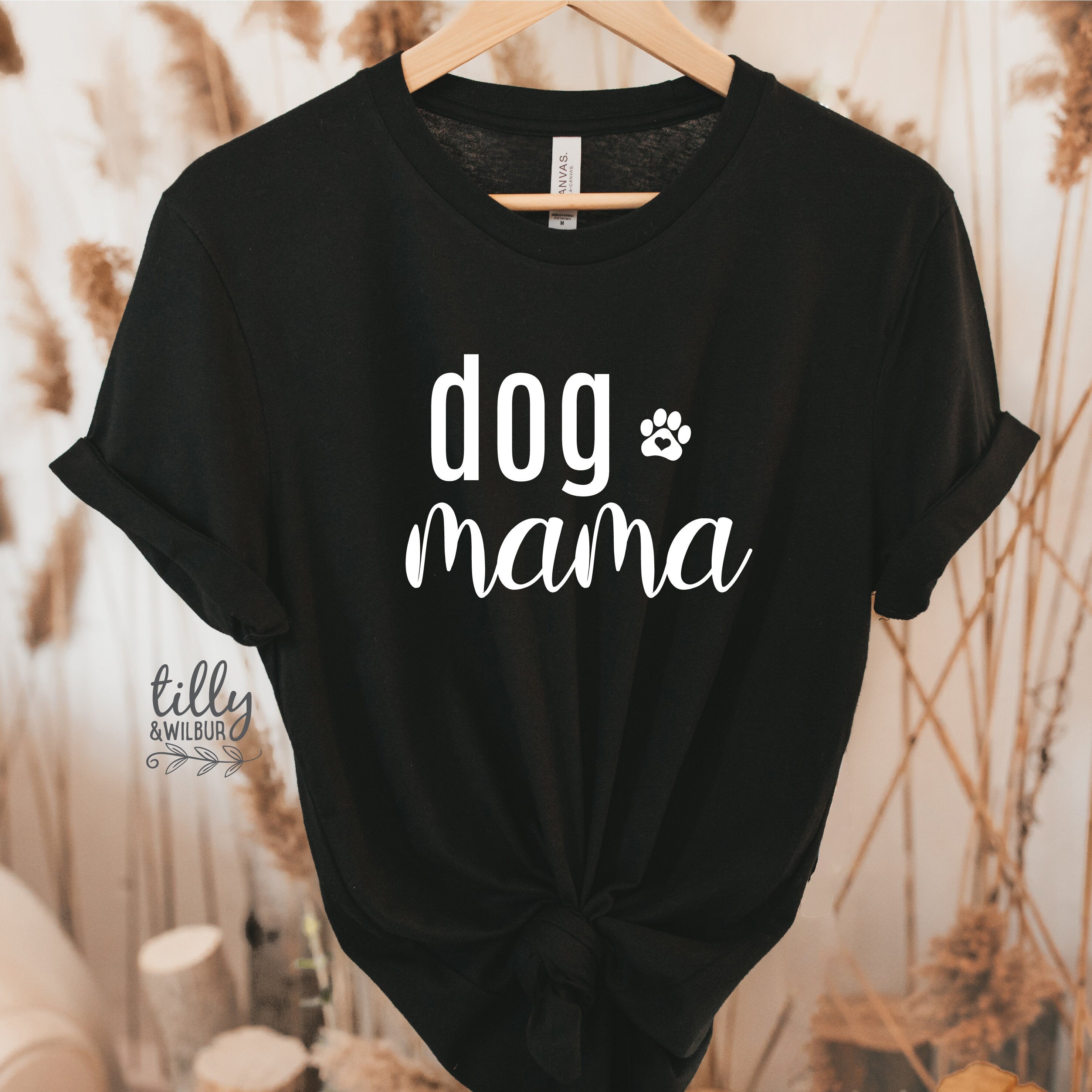 Funny Dog Mama T-Shirt for Women - Cute Pet Lover Graphic Tee - Perfect for Dog Owners, Walks & Casual Wear