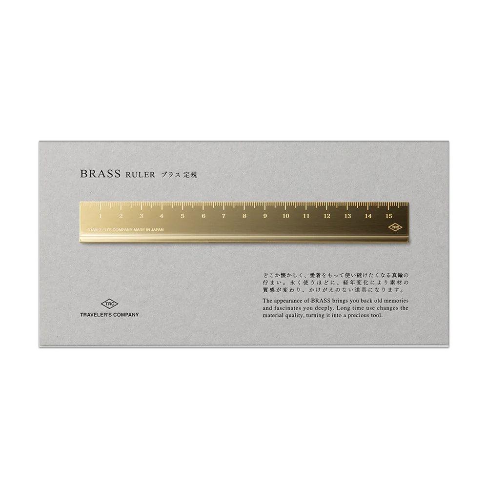 Premium Brass Travel Ruler with CM Measurements - Perfect for Architects, Engineers, and DIY Projects | Portable Measuring Tool for Travel, Office & Crafting