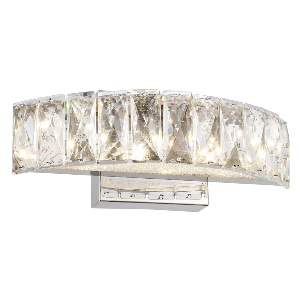 FT40W12CH 40W LED Bathroom Vanity Light Fixture - Chrome Finish for Modern Bathroom Lighting, Perfect for Vanity Mirrors and Powder Rooms