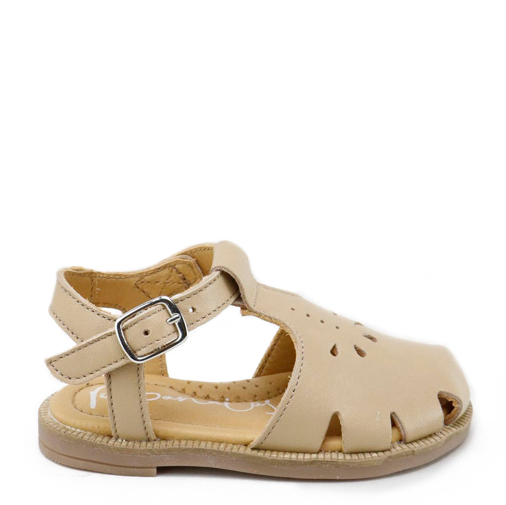 Papanatas Latte Perforated Closed Toe Sandals for Women - Comfortable Summer Beach Walking Shoes | Perfect for Vacation, Casual Outings & Warm Weather