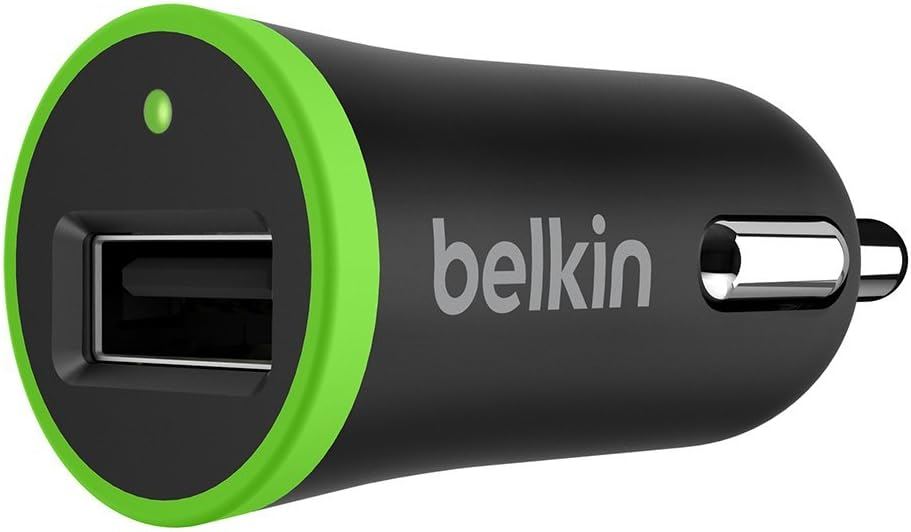 Belkin Boost Up 12W USB A Car Charger - Fast Charging for iPhone, Samsung & Android - Black (F8J054btBLK) - Perfect for Road Trips & Daily Commutes