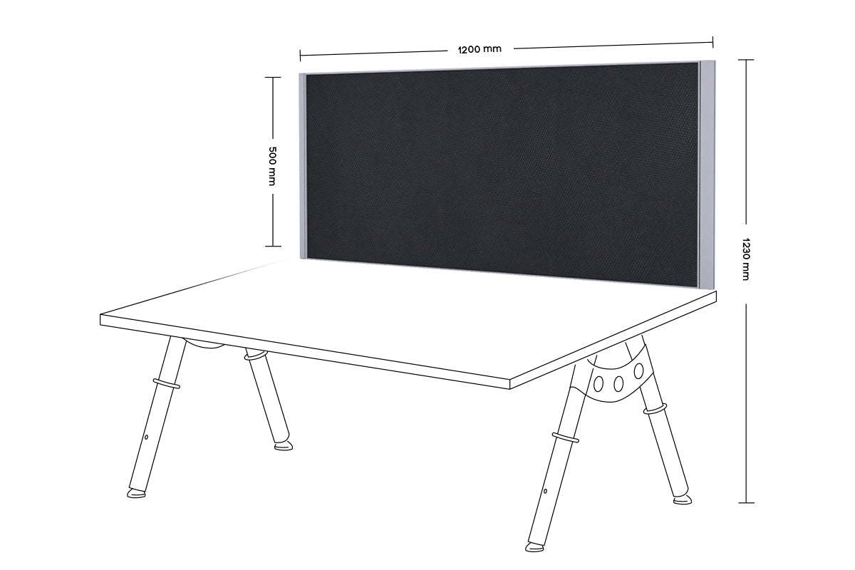 Silver Frame Desk Mounted Privacy Screen with Clamp Bracket - Perfect for Office, Home & Workspace Computer Monitor Privacy Protection