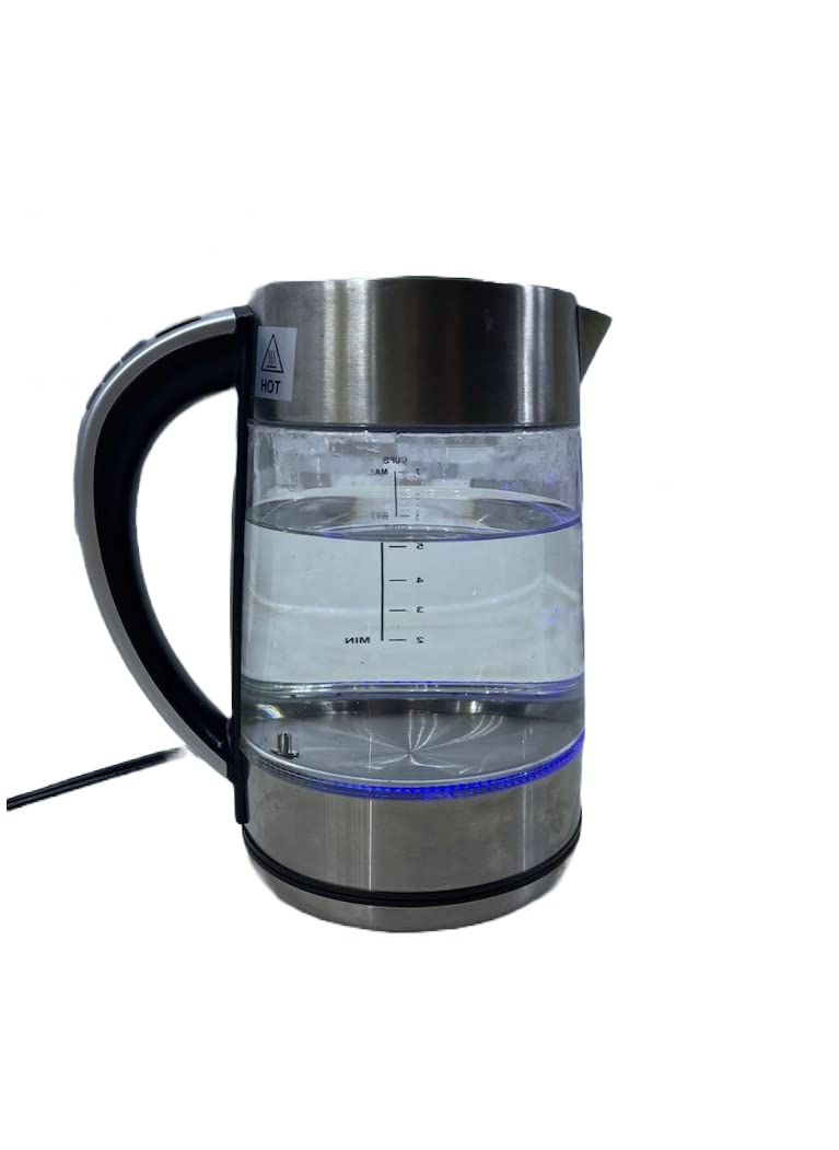 Princess House Electric Kettle - Stainless Steel Fast Boiling Water Heater for Tea, Coffee & Kitchen Use | 1.7L Capacity, Auto Shut-Off & Boil-Dry Protection | Perfect for Home, Office & Dorm Rooms