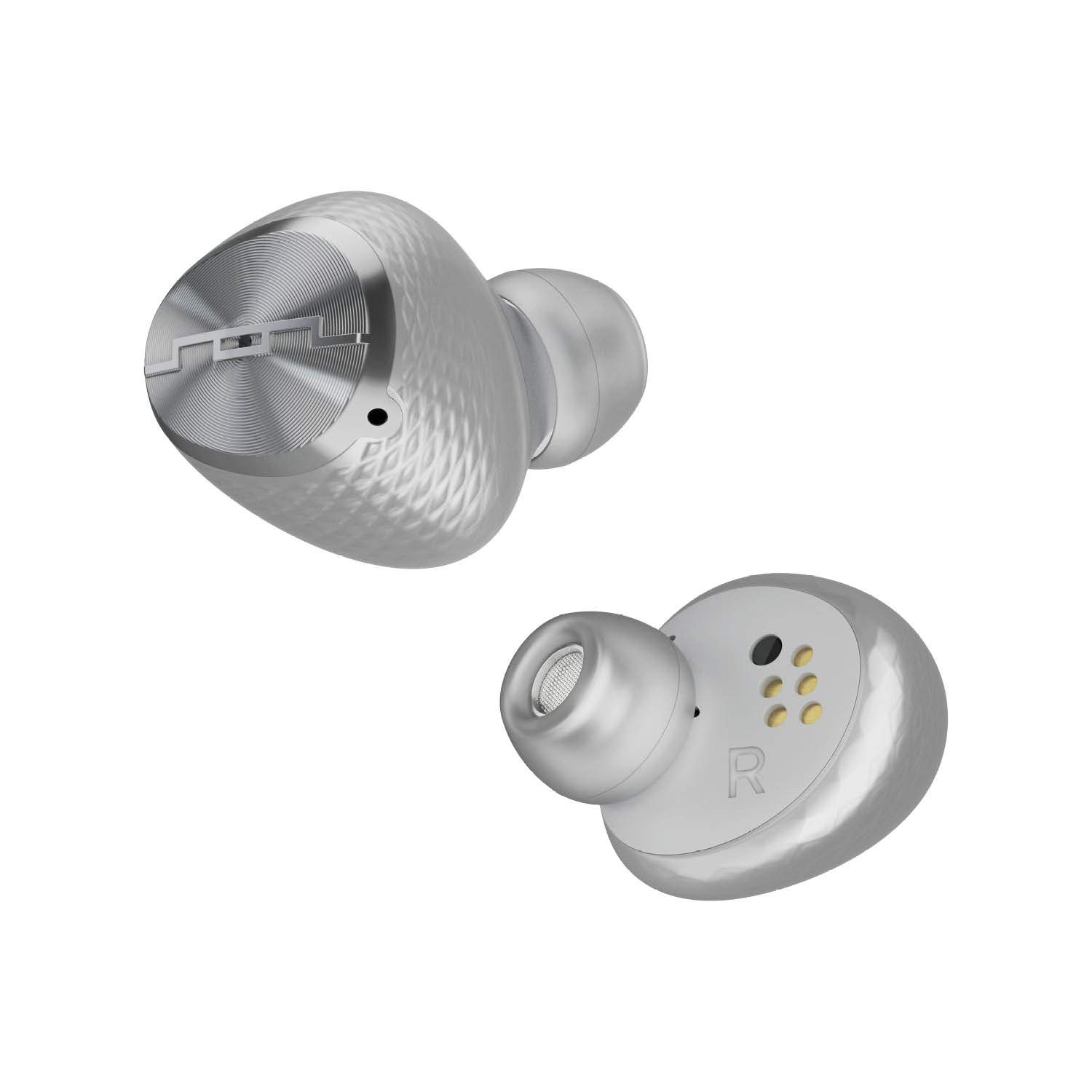 SOL REPUBLIC Amps Air + Wireless Earbuds with Noise Cancellation, Silver - Perfect for Gym, Running & Travel | Bluetooth Earphones with Long Battery Life