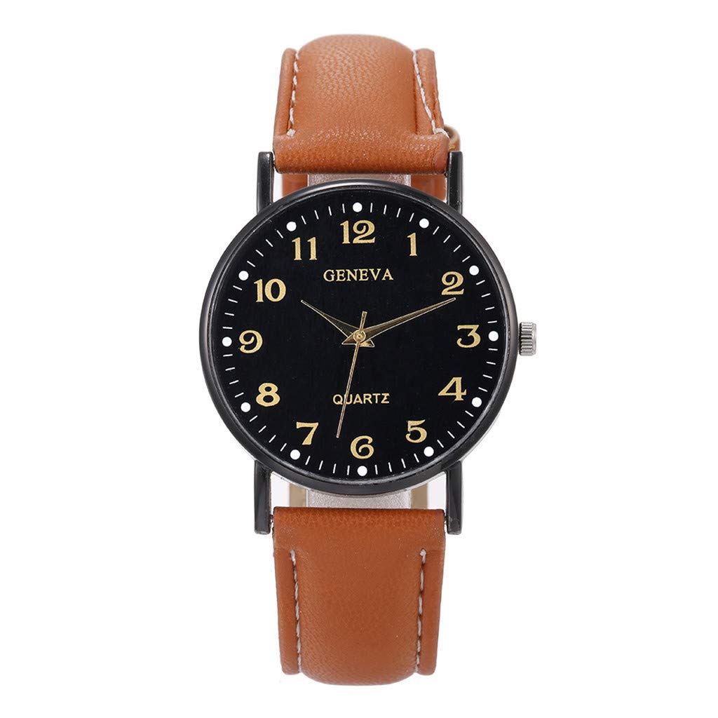 Elegant Analog Women's Quartz Watch - Luxury Leather Strap with Arabic Numerals for Ladies | Perfect for Office, Parties & Everyday Wear