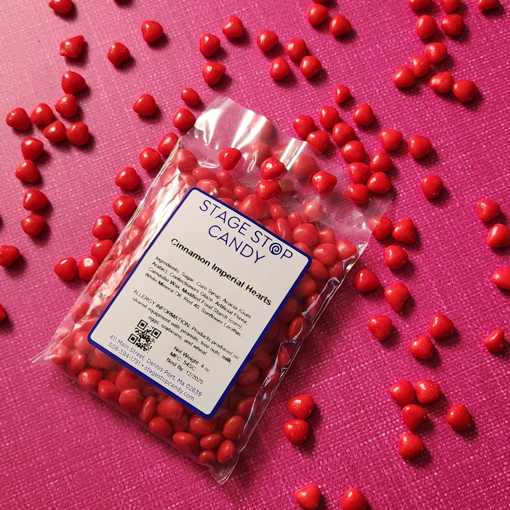 Cinnamon Imperials Red Hot Candies - Bulk 1lb Bag for Baking, Decorating & Holiday Treats - Perfect for Christmas, Halloween & Party Favors