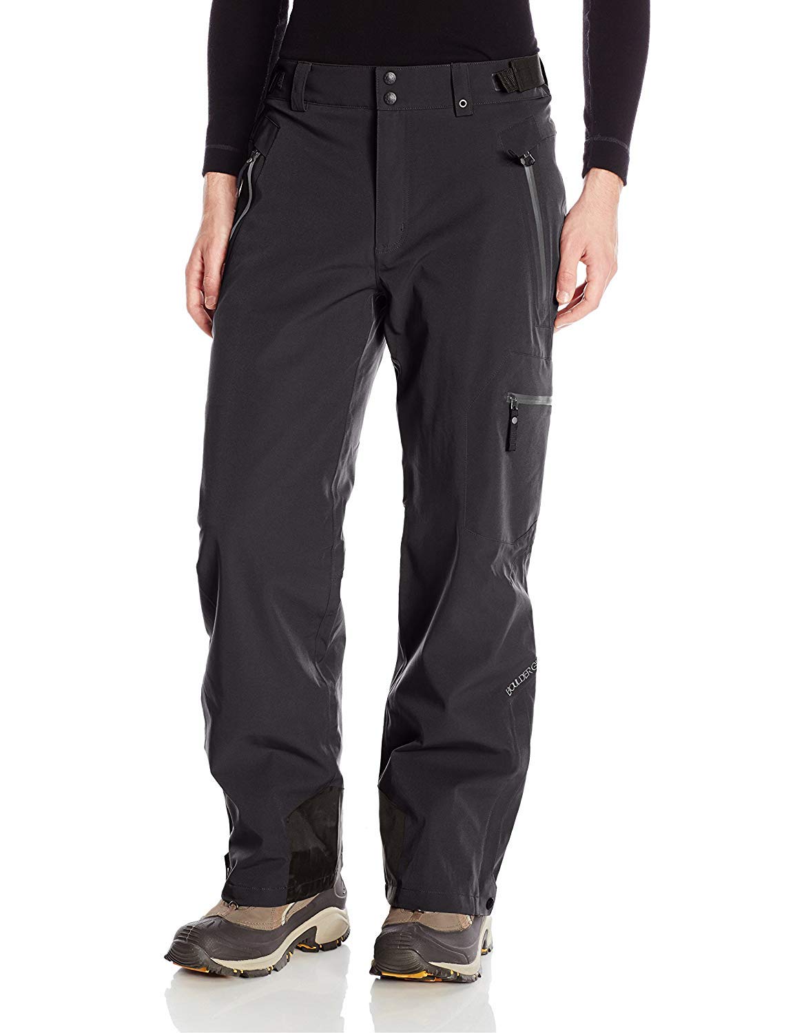 Boulder Gear Men's Waterproof Insulated Ski Pants for Winter Sports - Windproof Snowboard Pants with Zipper Pockets - Perfect for Skiing, Snowboarding & Outdoor Winter Activities