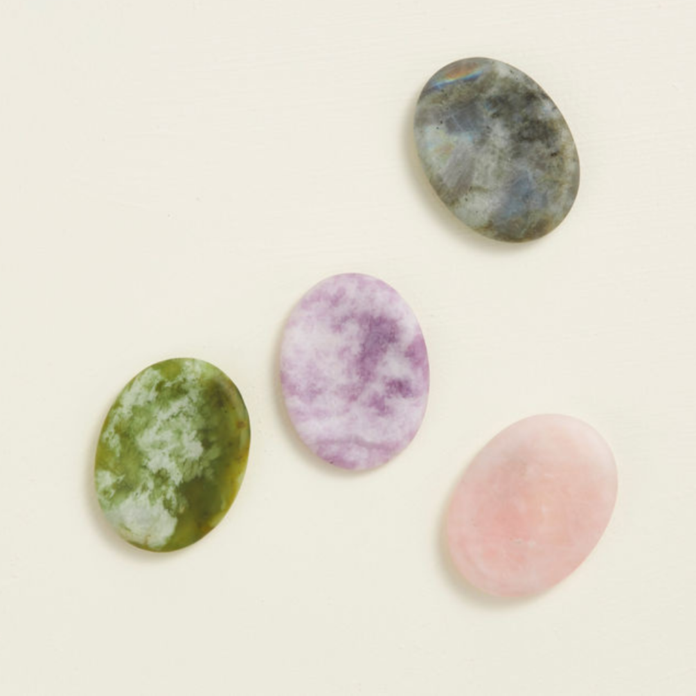 Geocentral Natural Soothing Stones Set - Plastic-Free Stress Relief & Relaxation Kit - Perfect for Stocking Stuffers, Gifts, Meditation & Home Decor