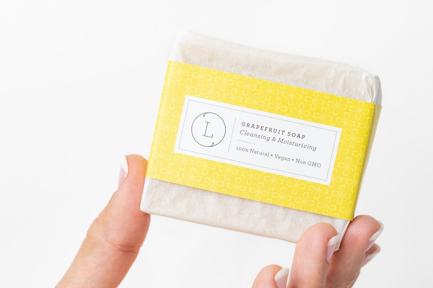 2x Natural Handmade Soap Bars - Pink Grapefruit Scented, Organic & Vegan for Sensitive Skin | Perfect for Bath, Shower & Gift Giving