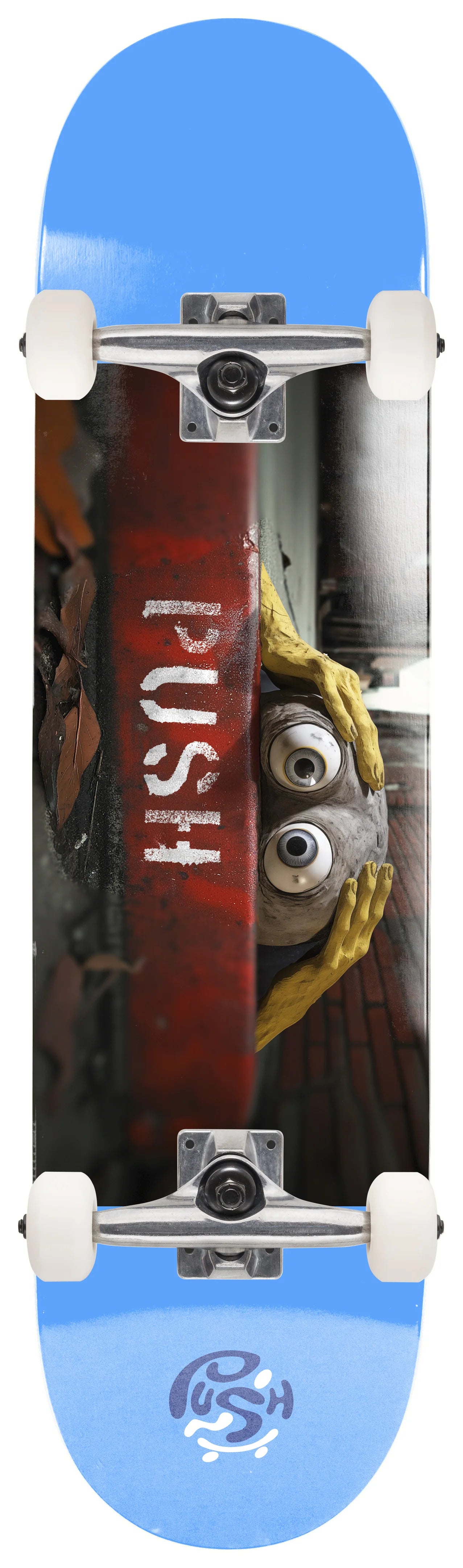 Push Curbie FP 7/7.18 Complete Skateboard - High Performance Skateboard for Street & Park Riding - Perfect for Beginners & Pro Skaters