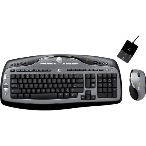 Logitech MX3000 Wireless Keyboard and Mouse Combo - Ergonomic Design for Home & Office Use, Laser Precision for PC & Mac - Perfect for Typing, Gaming & Productivity