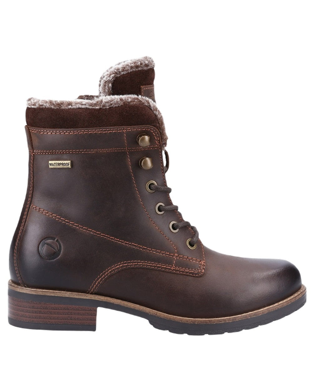 Cotswold Daylesford Mid Boots - Waterproof Leather Ankle Boots for Women, Comfortable Walking Shoes for Outdoor & Casual Wear - Perfect for Hiking, Travel & Everyday Use