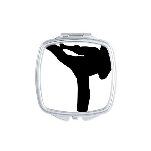 DIYthinker Shaolin Kung Fu Chinese Culture Pattern Mirror - Portable Compact Pocket Makeup Mirror with Double Sided Glass - Perfect for Travel, Gym, and Everyday Carry