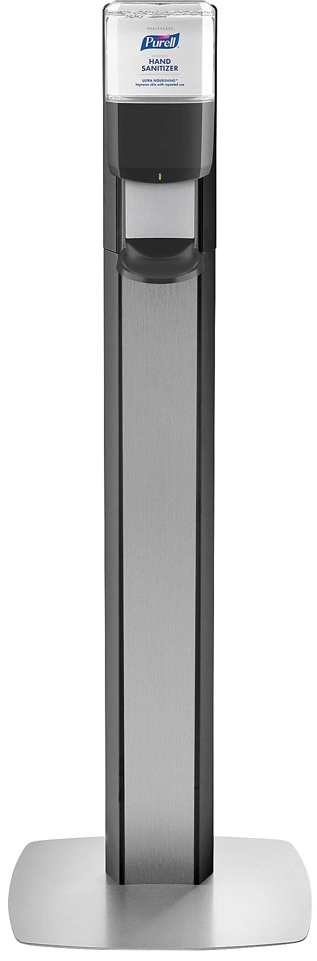 PURELL ES6 Automatic Hand Sanitizer Dispenser with Floor Stand - Graphite (Pack of 1) for Offices, Hospitals, and Public Spaces - 7316-DS-SLV