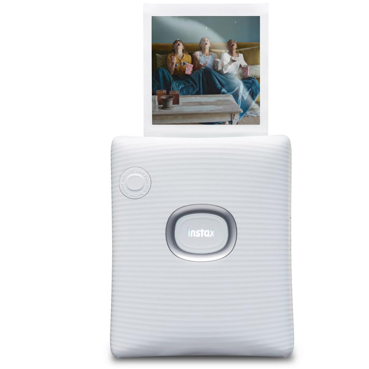 Fujifilm Instax Square Link Smartphone Printer - Wireless Instant Photo Printer for iPhone & Android - Print Memories from Your Phone in Ash White - Perfect for Parties, Travel & Scrapbooking