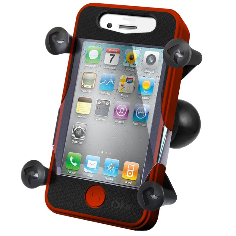 RAM Mounts X-Grip Phone Mount - Universal Smartphone Holder for Bikes, Cars & Motorcycles - Secure & Vibration-Proof Design for Outdoor Adventures & Commuting
