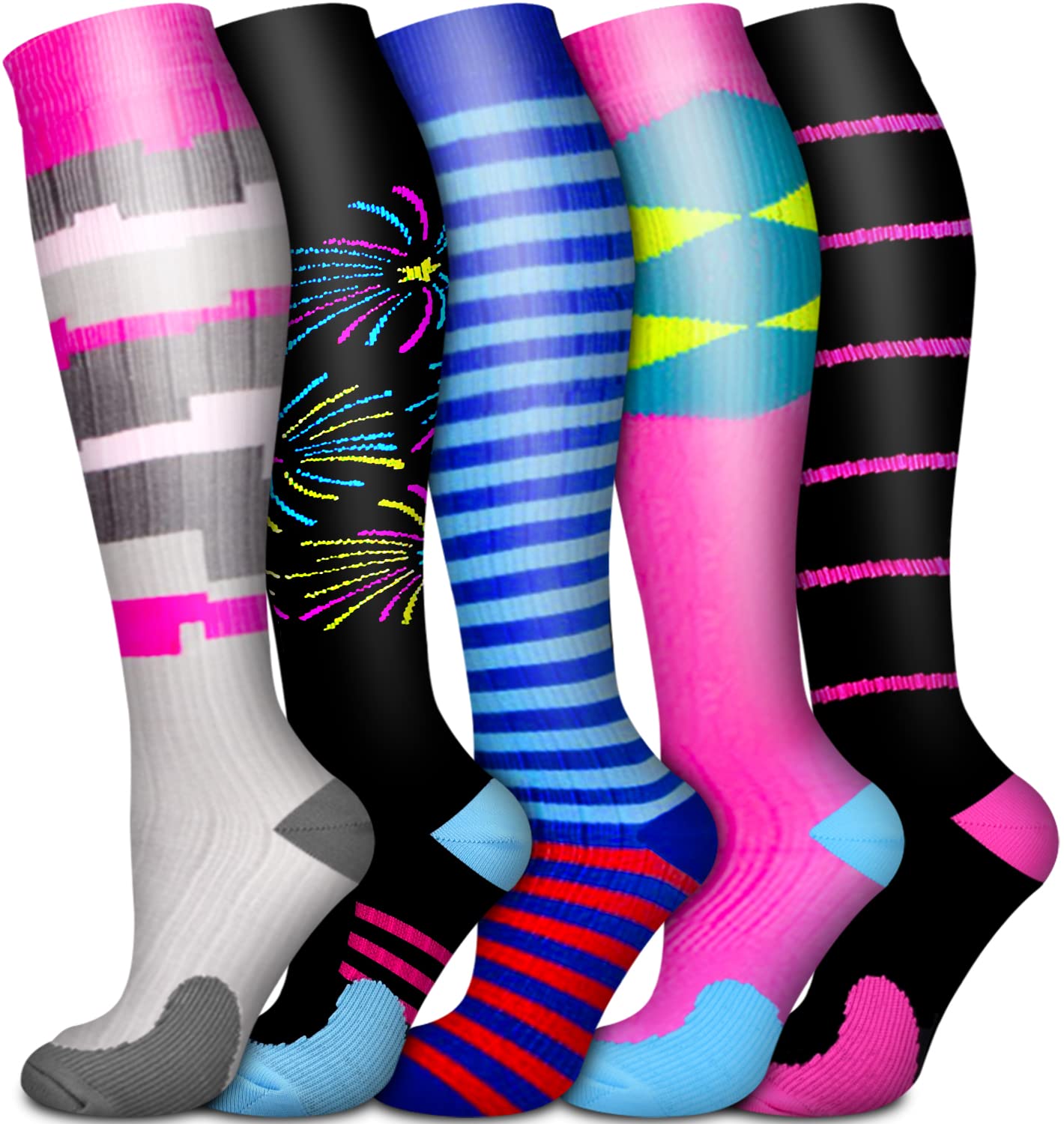 Copper Compression Socks for Women & Men - Best Circulation Support for Running, Nursing, Hiking, Recovery & Travel - Perfect for Athletes, Nurses, Travelers & Active Lifestyles