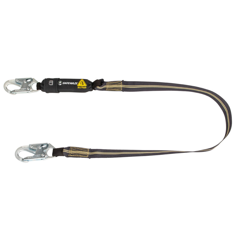 Arc Flash 6ft Safety Lanyard with Energy Absorption - Aramid Fiber Construction & Snap Hook - Perfect for Electrical Work, Fall Protection & Industrial Safety