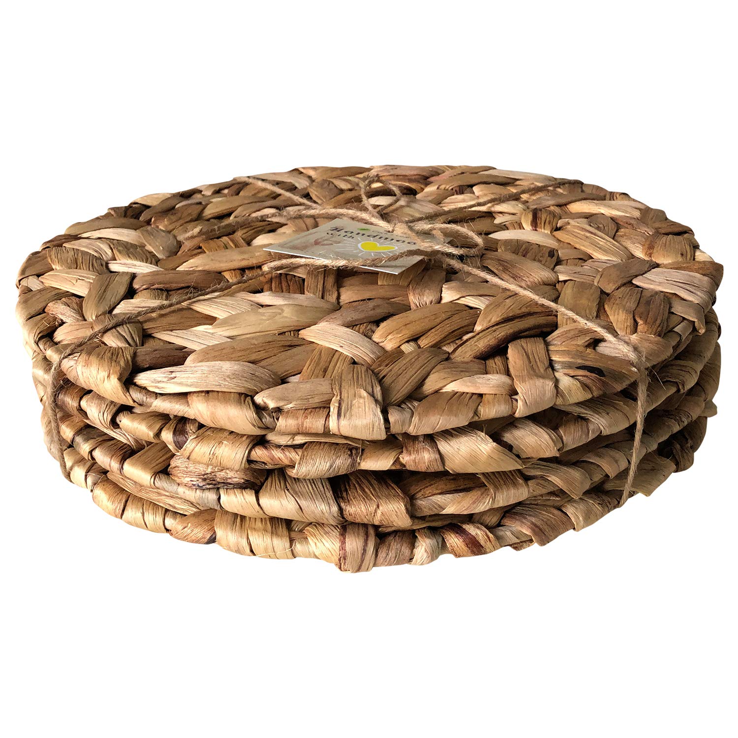 Eco-Friendly Cork & Leaf Oceana Natural Charger Plates | Rustic Boho Dinner Plates for Elegant Table Decor | Perfect for Wedding, Thanksgiving & Farmhouse Dining Settings