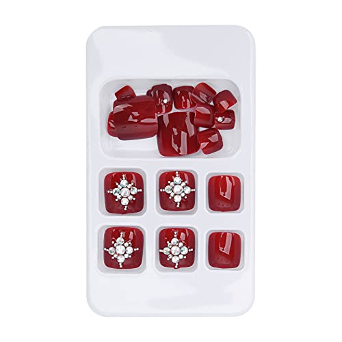 24PCS False Toe Nails - Artificial Full Cover Toenail Tips for Women & Girls | DIY Nail Art Salon Extensions | Wearable Nail Patches for Pedicures, Parties & Special Occasions