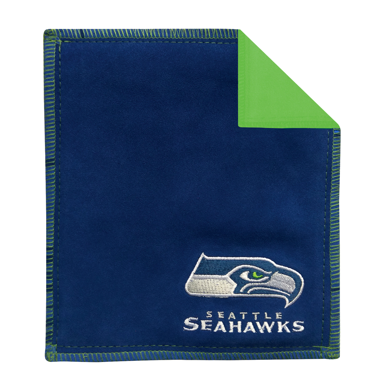 Official NFL Seattle Seahawks Microfiber Shammy Pad - Super Absorbent Car & Sports Gear Cleaner for Fans - Perfect for Game Day, Tailgating & Vehicle Detailing