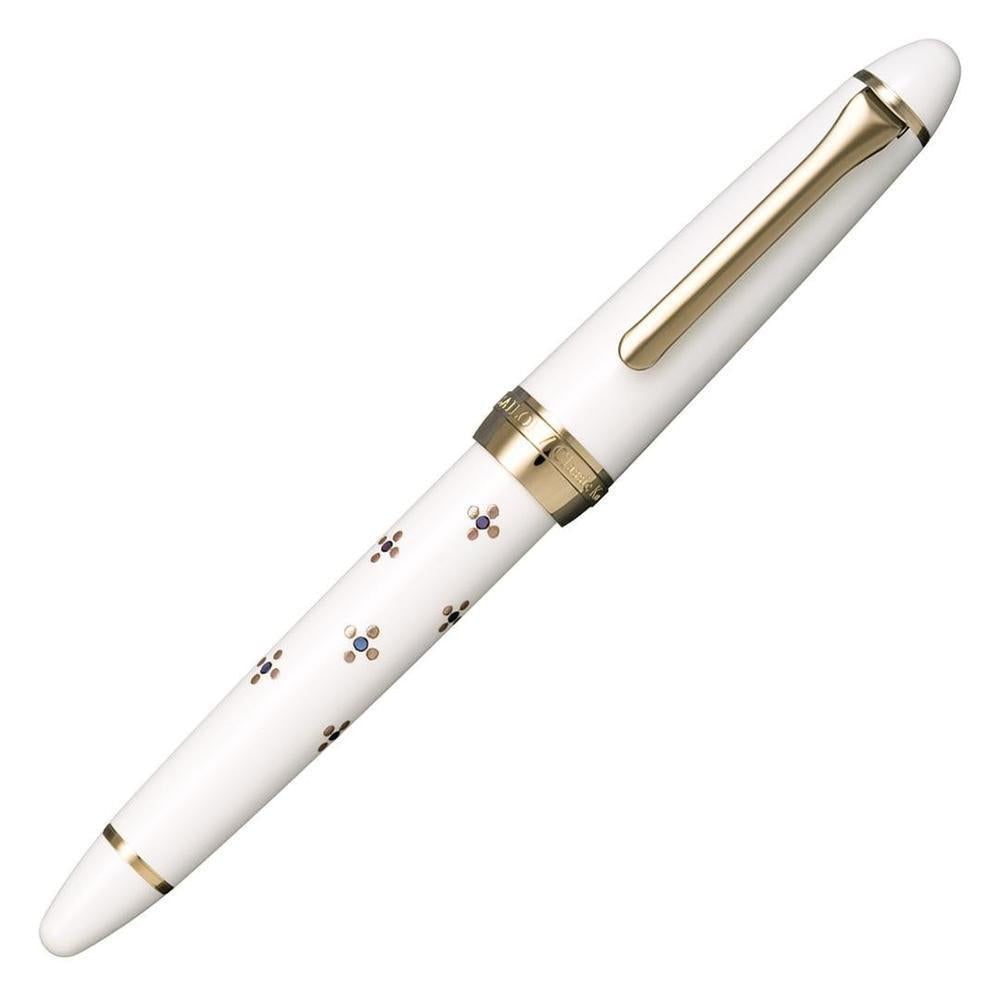 Sailor Fountain Pen Classic Ko Floret Dot SV - Premium Japanese Writing Instrument for Calligraphy & Elegant Note Taking