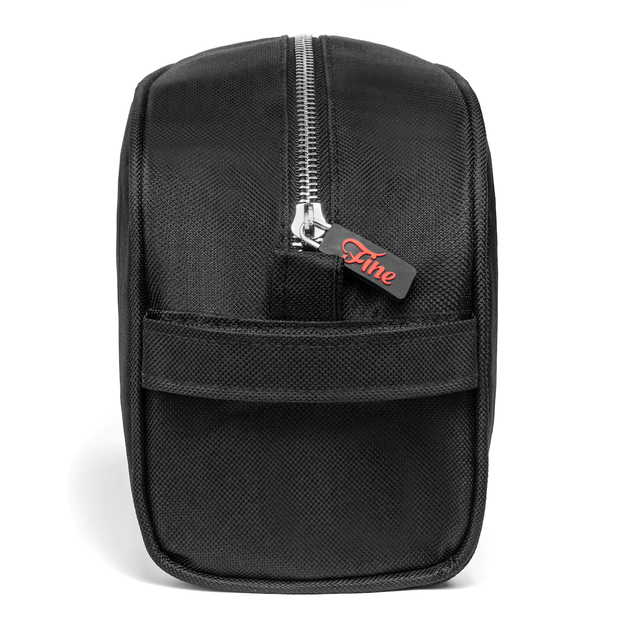 Premium Leather Dopp Kit for Men - Travel Toiletry Bag with Multiple Pockets - Perfect for Business Trips, Gym & Weekend Getaways
