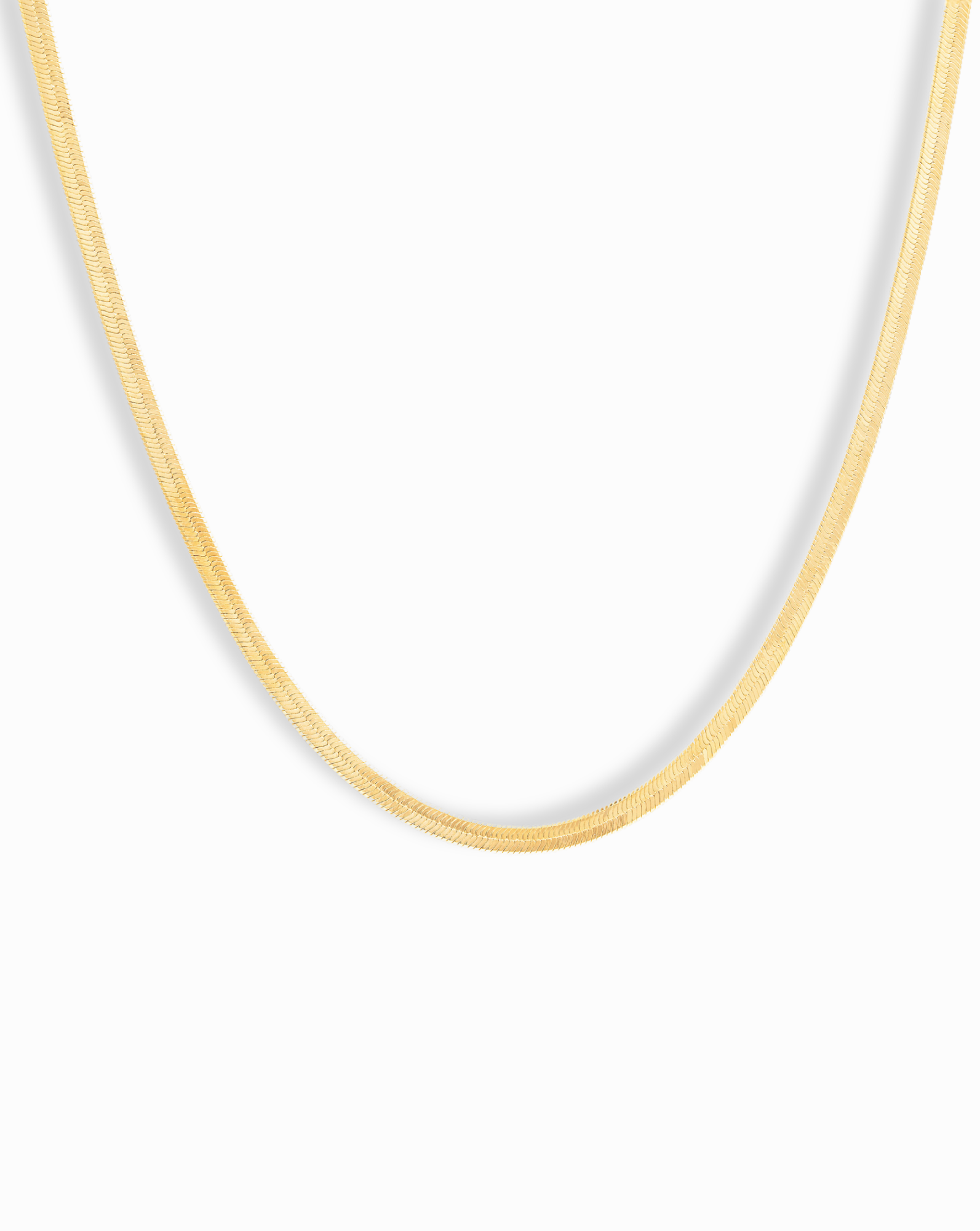 Florence Herringbone Necklace for Women - Elegant Gold Plated Layering Chain Jewelry Gift for Her | Perfect for Date Night, Wedding & Everyday Wear