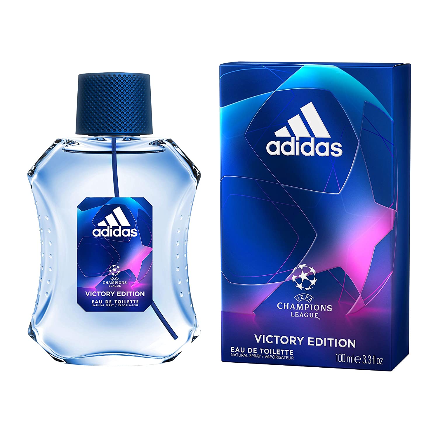 Adidas UEFA Champions League Victory Edition 100ML EDT Spray for Men - Premium Cologne for Sports Fans & Special Occasions - Perfect for Gifts, Date Nights & Game Days