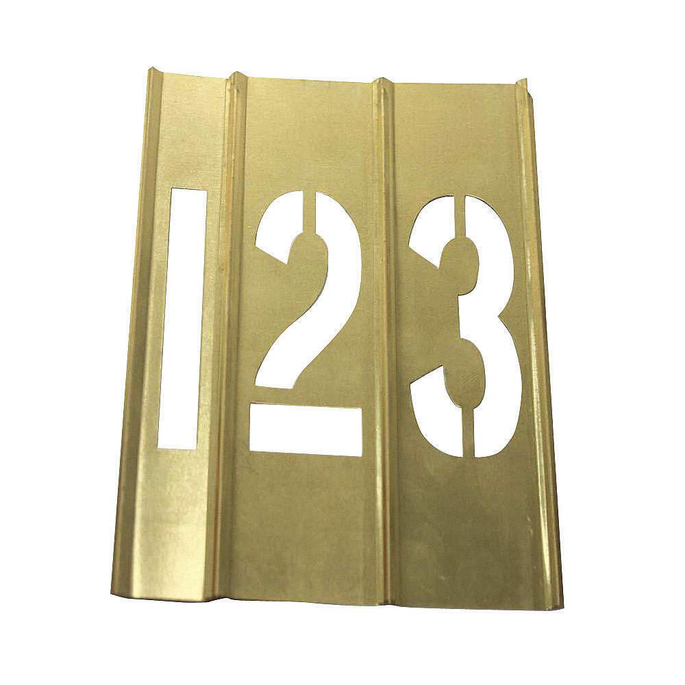15-Piece Brass Number Stencils (6 Inch) - Perfect for DIY Crafts, Woodworking, Sign Making & Home Decor Projects