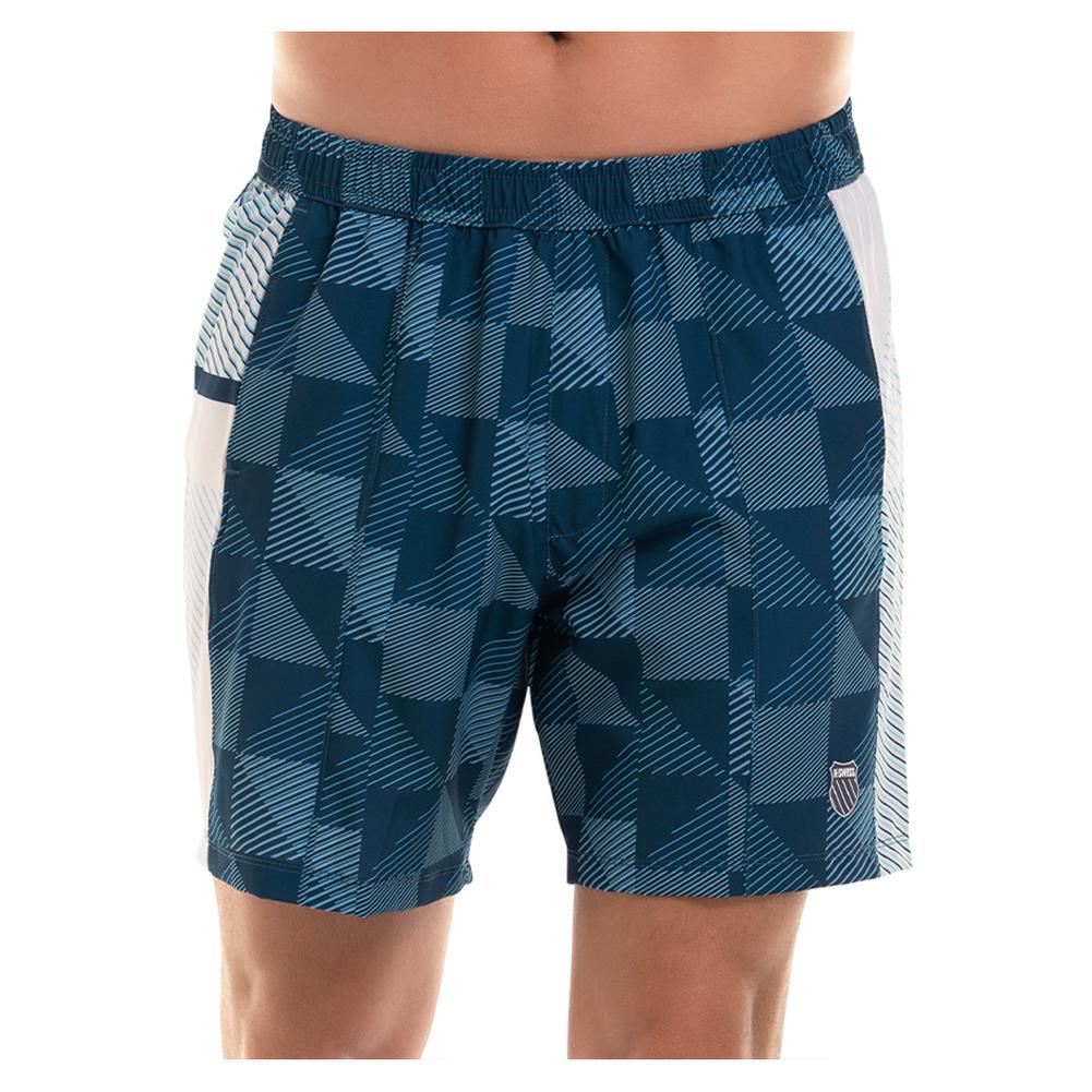 Men's Blue Heat 7 Inch Tennis Shorts - Breathable Quick-Dry Athletic Shorts for Running, Gym & Casual Wear | Orion Brand