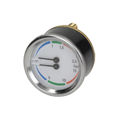 Dual Scale Pressure Gauge - 0-100 PSI & 0-7 Bar - Industrial Grade with Brass Fitting - Perfect for HVAC, Hydraulic Systems & Compressed Air Applications