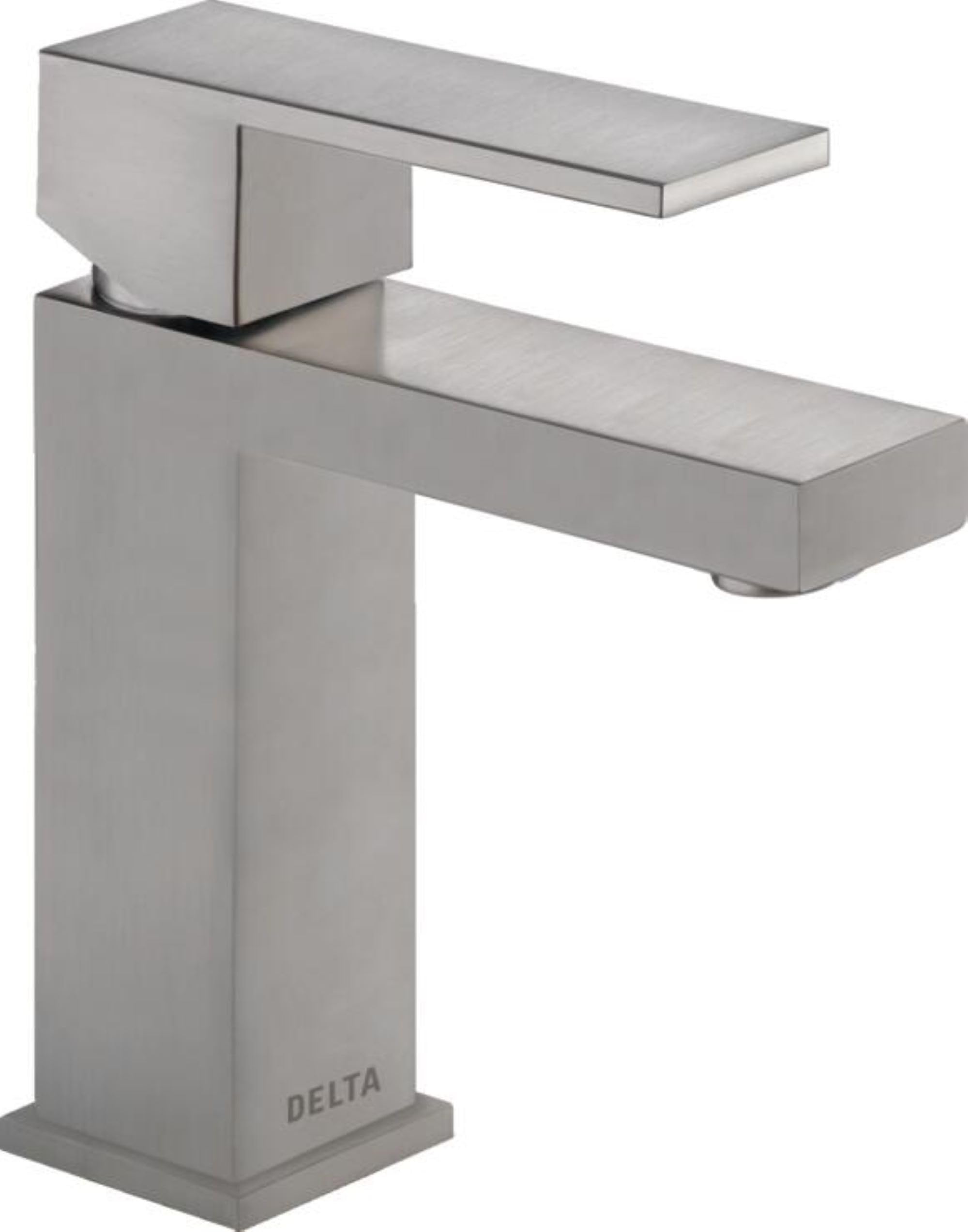 Delta Brushed Nickel Bathroom Faucet - 1.2 GPM Single Handle Sink Faucet with Pop-Up Drain for Modern Bathrooms
